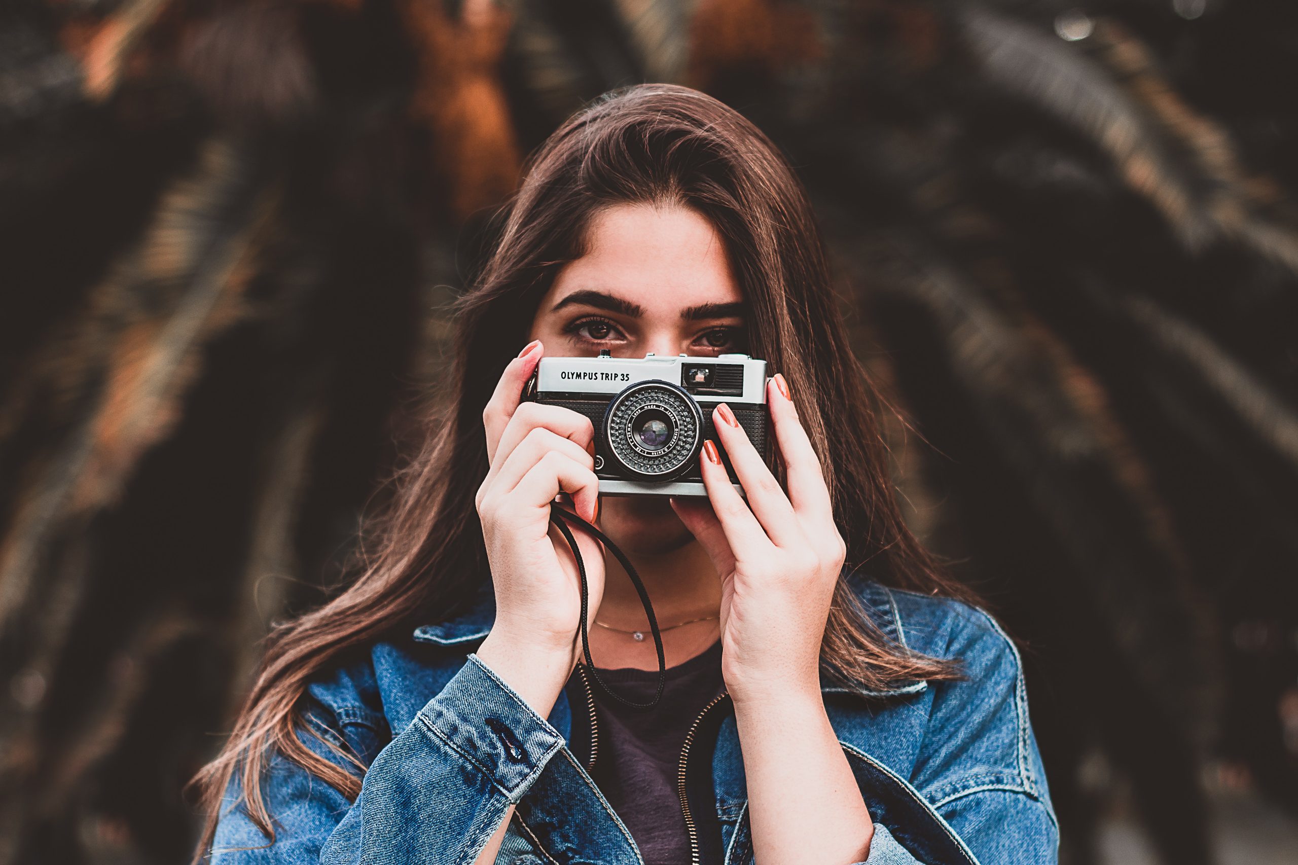 woman with camera